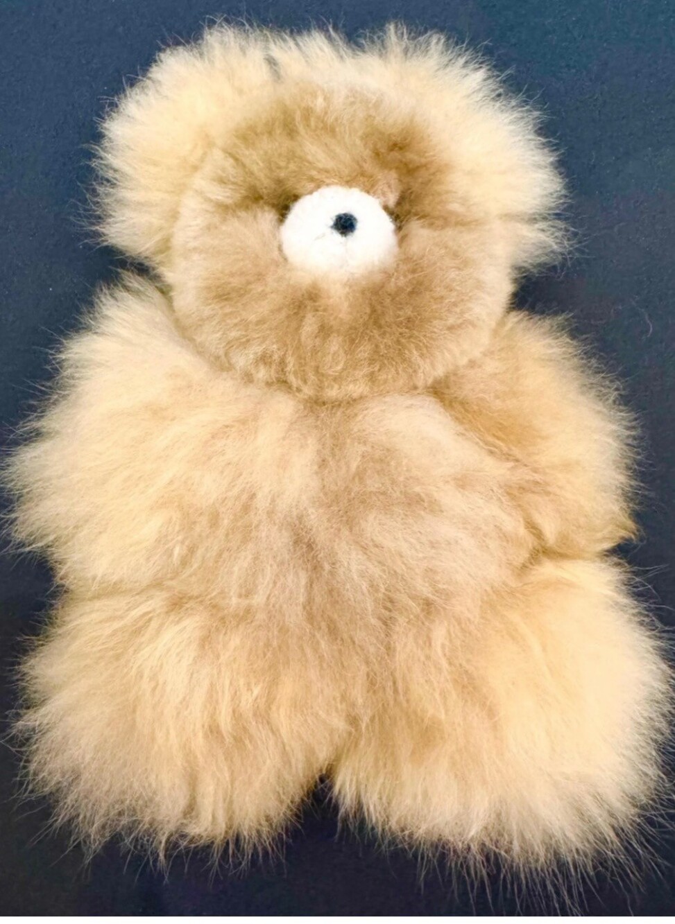 Alpaca Stuffed Animal Beige Wool Plush Soft Toy